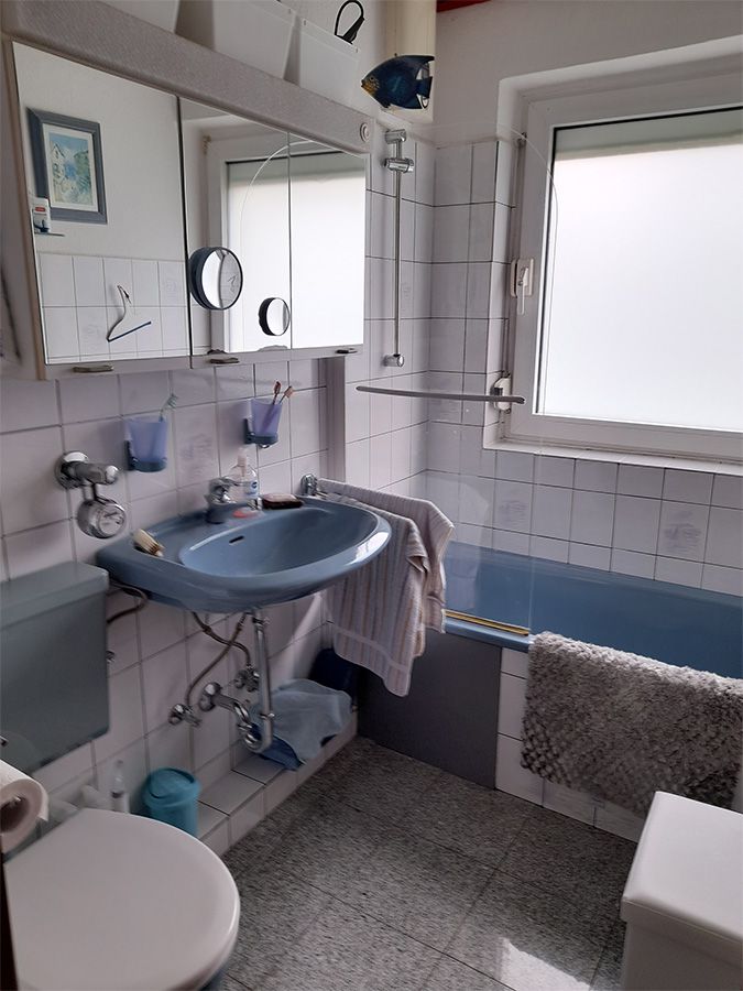 Badezimmer vor der Sanierung durch Kraus